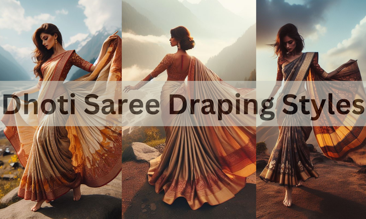 dhoti saree draping styles