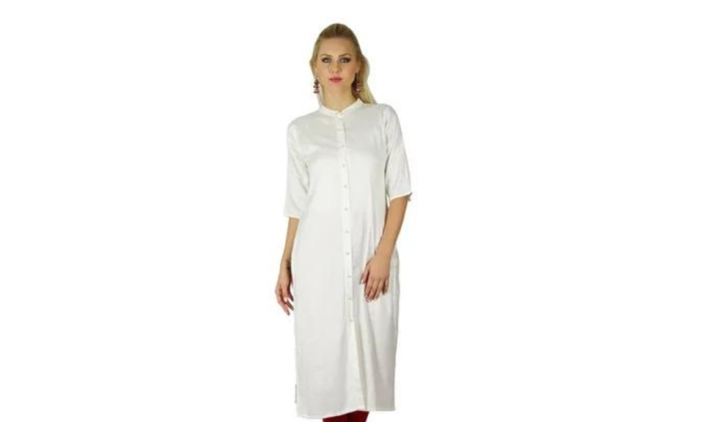 white kurta for woman