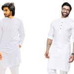 white kurta for men