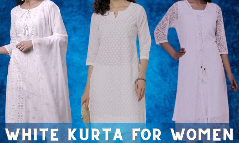 white kurta for women